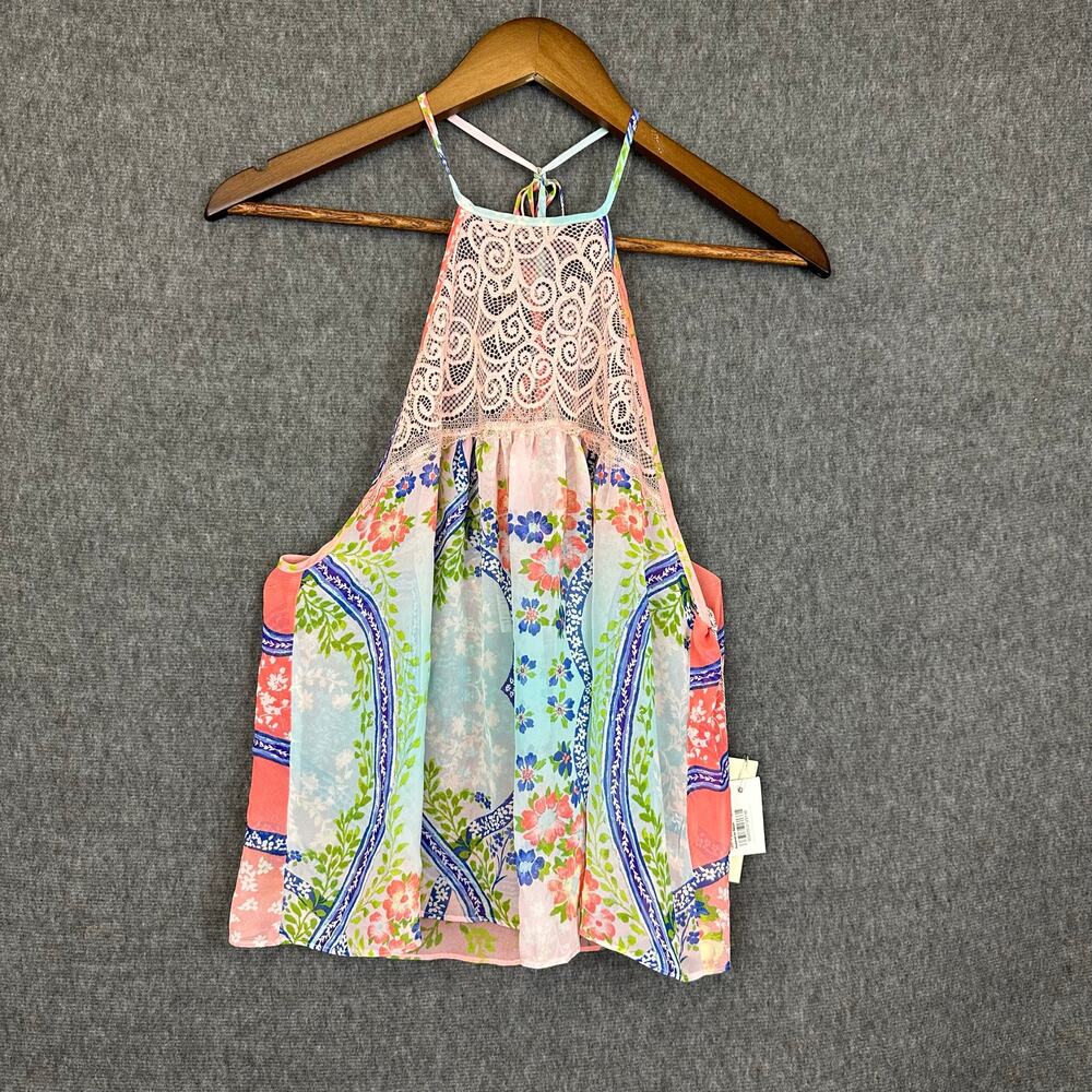 In Bloom by Jonquil Halter Tank Sheer Fairy Sz XS NEW Garden